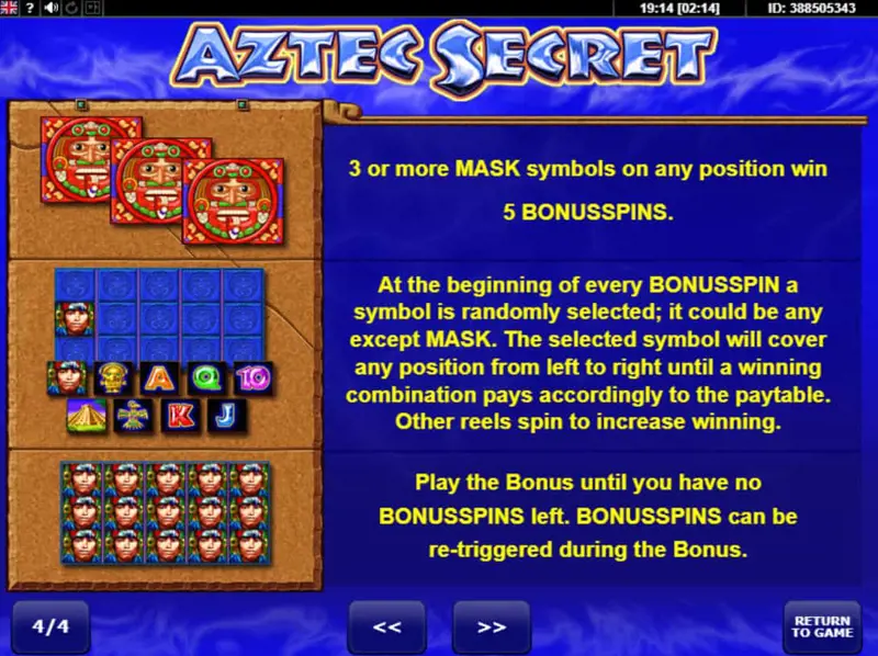 Uitleg Free Spins Online Slot Aztec Secret