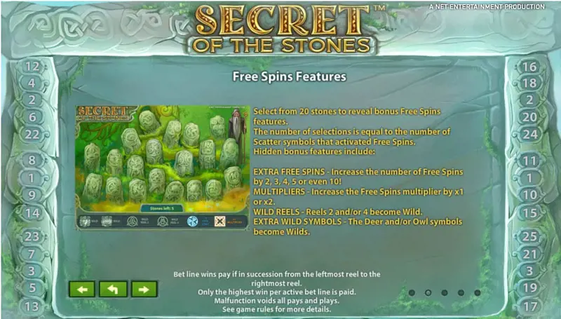 Uitleg Bonus Online Slot Secret Of The Stones