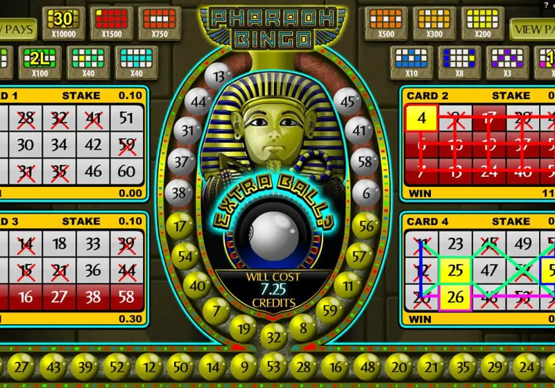 Nog 1 Nummer Casino Spel Pharaoh Bingo
