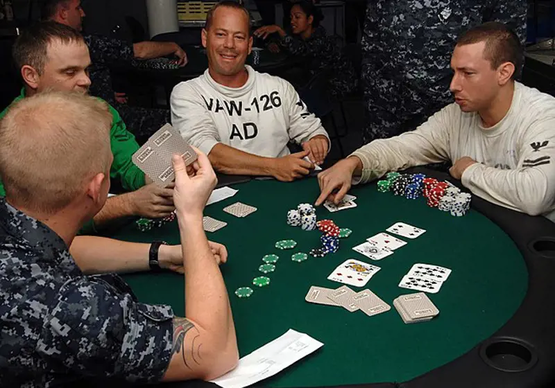 Een Potje Poker Met Zijn Allen