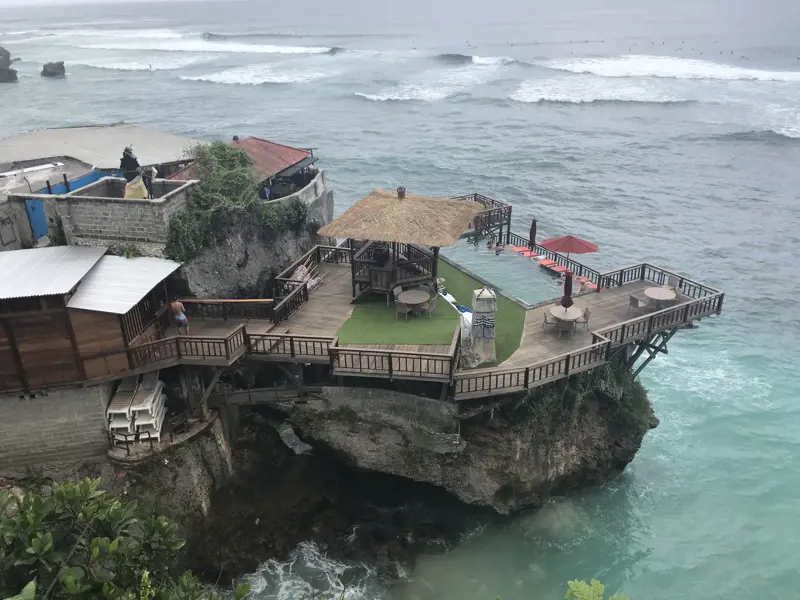 Bali wonen aan het water