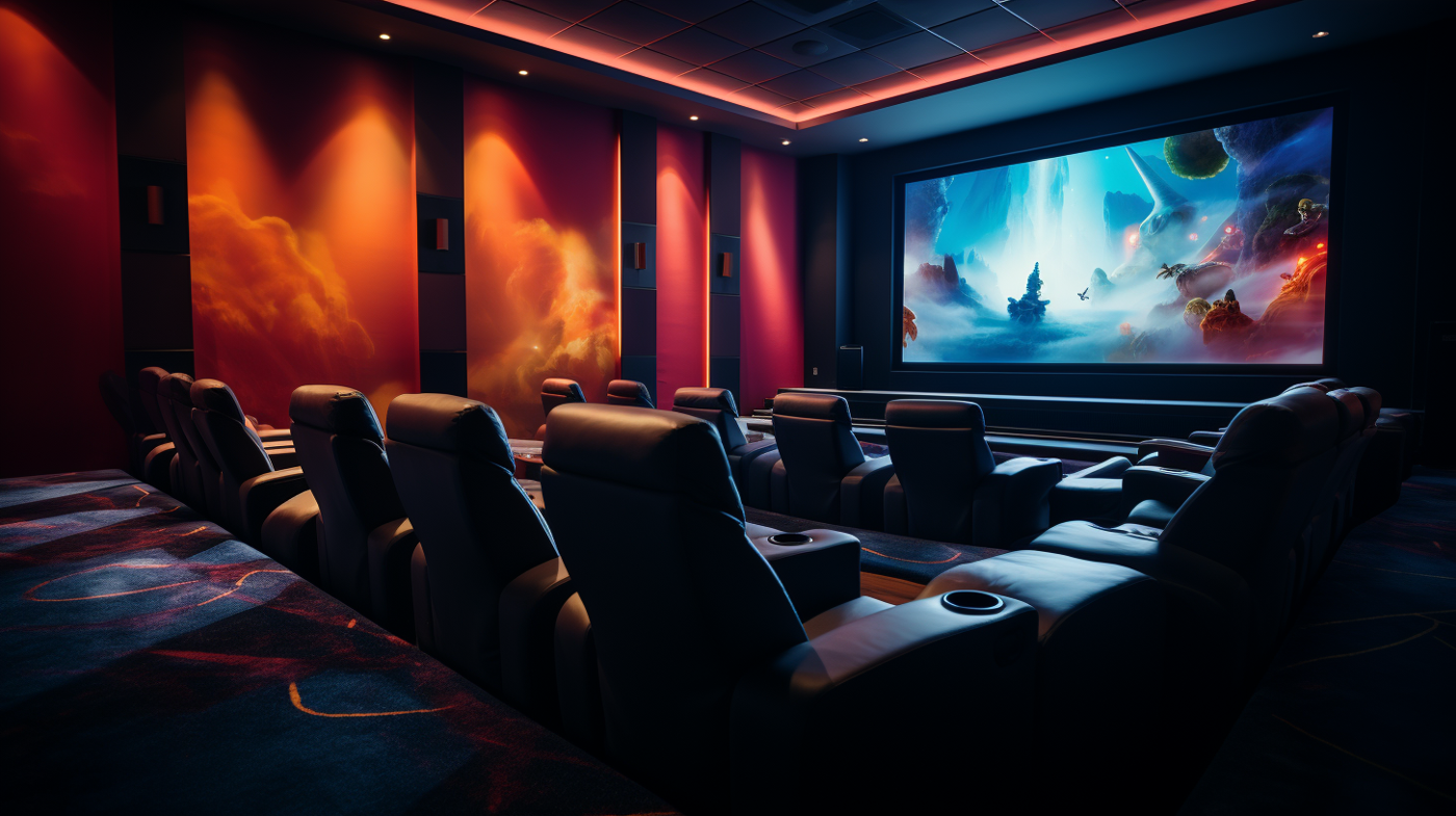 Moderne Luxe Bioscoop Zaal