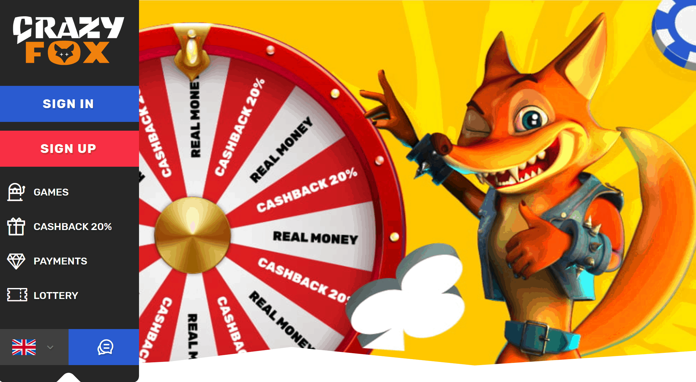 Crazy Fox Casino - Casino Met Een Cashback Programma